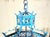 Exquisite Large Hand-Forged Iron Lantern – Verdigris Patina - 47” High X 24”Wide For Sale - Image 4 of 18