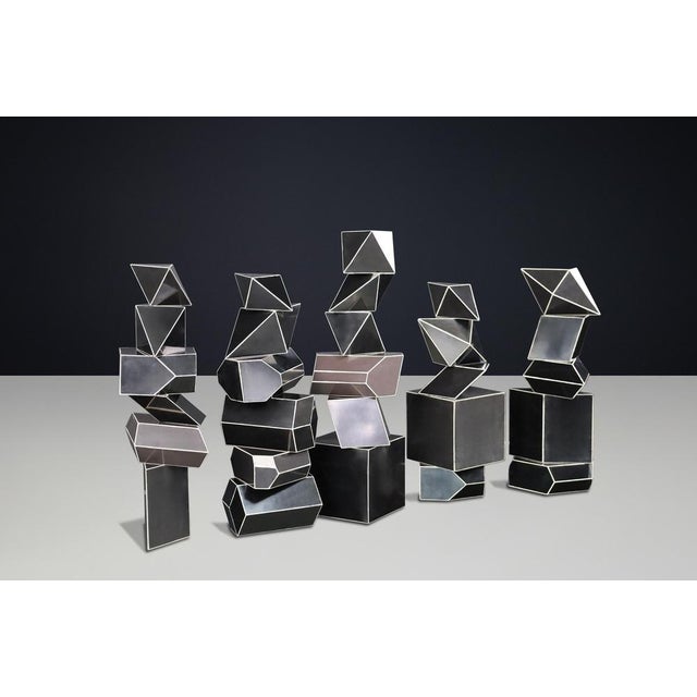 Bauhaus Geometric Bakelite Science Classroom Crystal Models, 1930s, Set of 28 For Sale - Image 6 of 17