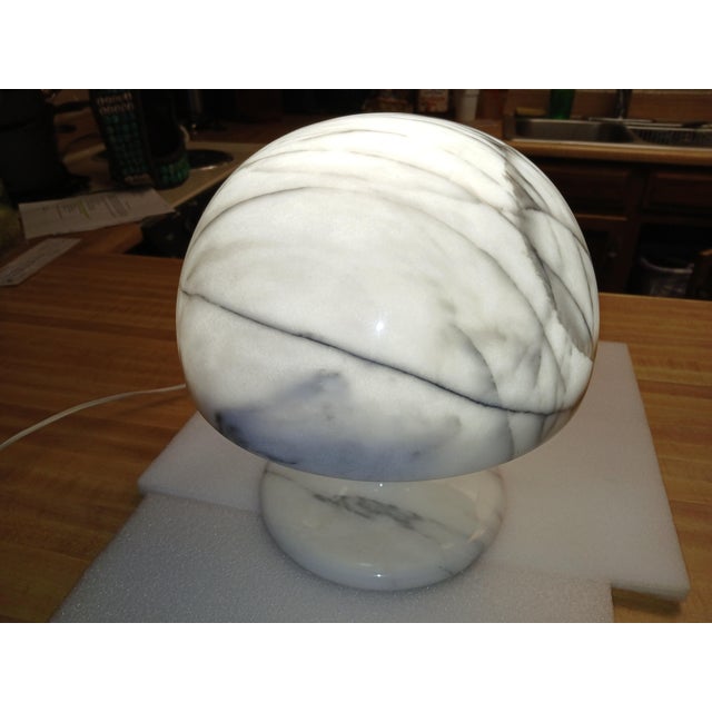 This is a rare and beautiful Marble Mushroom Lamp. This lamp has the original electrical cord. The cord is in great...