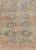 Measures: 5'2 x 6'6 Antique Persian Kurdish Rug with All-Over Geometric Medallion in Orange & Blue. Keivan Woven Arts /...