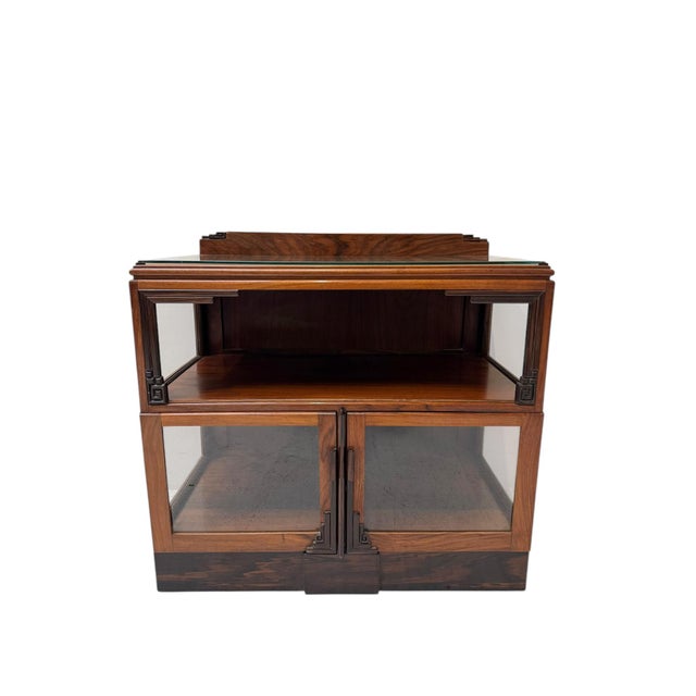 Vintage Amsterdam School Display Cabinet, 1920s For Sale - Image 10 of 11