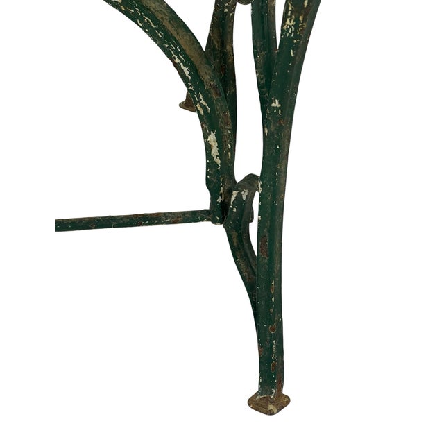 Husqvarna Attributed Cast Iron Sewing Machine Table, Garden / Primitive Patina, Early 20th Century For Sale - Image 9 of 12