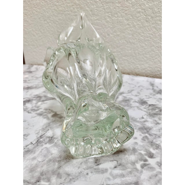 Vintage Artisan Blown Glass Vase For Sale In Sacramento - Image 6 of 7
