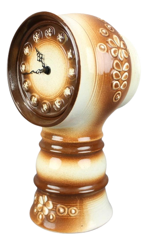 Ceramic Table Clock by Ditmar Urbach, Czechoslovakia, 1970s
