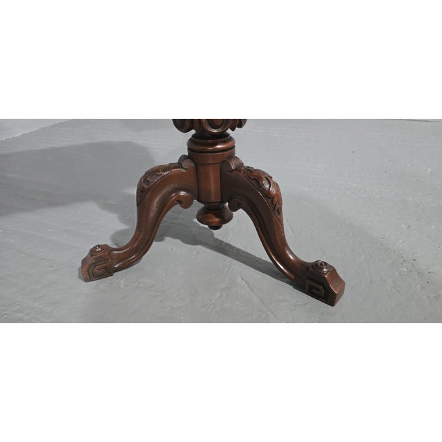 Late 19th Century Mahogany Pedestal Table, 1880s For Sale - Image 5 of 8