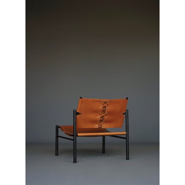 Lounge Chair in Metal and Leather from Wim den Boon, 1960s For Sale - Image 11 of 18