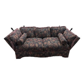 Vintage Custom-Made Tapestry Couch For Sale