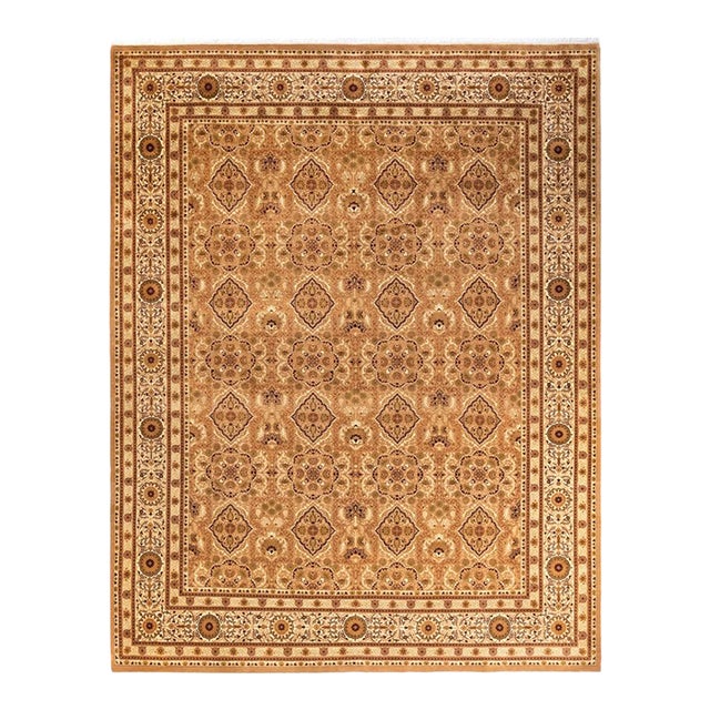Mogul, One-of-a-Kind Hand-Knotted Area Rug in Brown, 8' 3" x 10' 9" For Sale