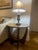 Modern Casana Matching Round Coffee Table + End Table Set - Dark Wood For Sale - Image 3 of 5