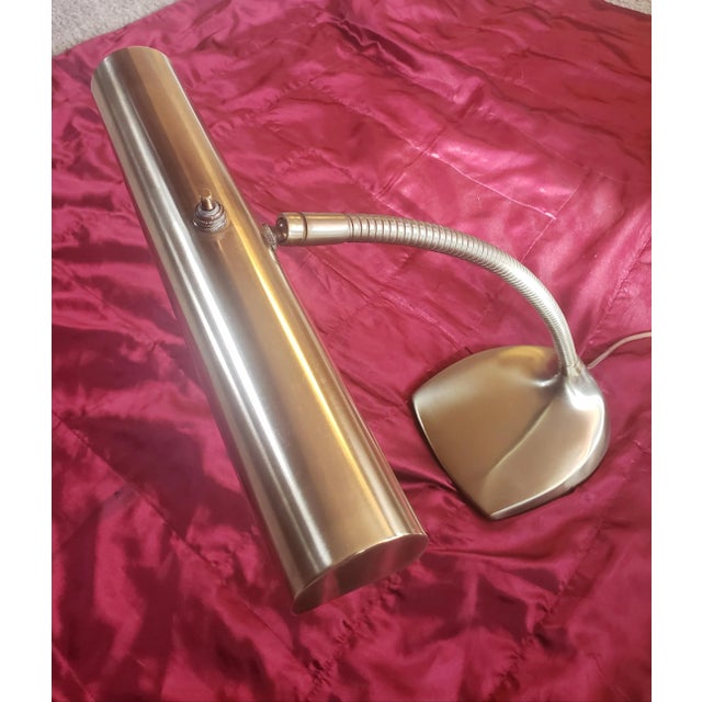 Brass Midcentury Laurel Lamp Co Brass Gooseneck Desk Lamp For Sale - Image 8 of 12