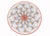 Italian Intreccio Red 4-Piece Place Setting | Hand-Painted Italian Dinnerware From Deruta For Sale - Image 3 of 12
