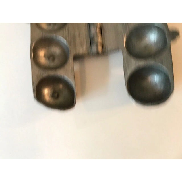 Antique #340 Fruit Hinged Pewter Ice Cream Mold For Sale - Image 9 of 10