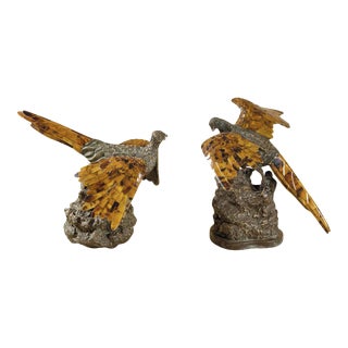 Maitland-Smith Game Bird Sculptures - A Pair For Sale