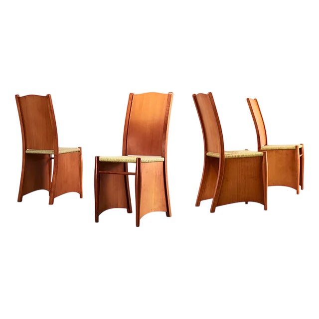 Bob Dubois Dining Chairs by Philippe Starck for Driade Aleph, 1987, Set of 4 For Sale