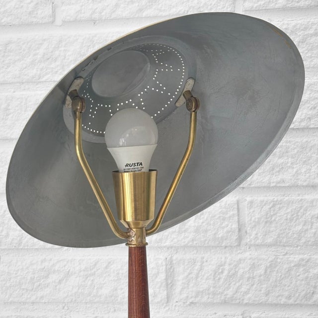 Mid-Century Modern Table Lamp in Perforated Brass from Hansson & Co, 1940s For Sale - Image 11 of 13