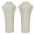 Tall and Slender Vintage White Porcelain Elephant Handles Altar Vases - A Pair For Sale