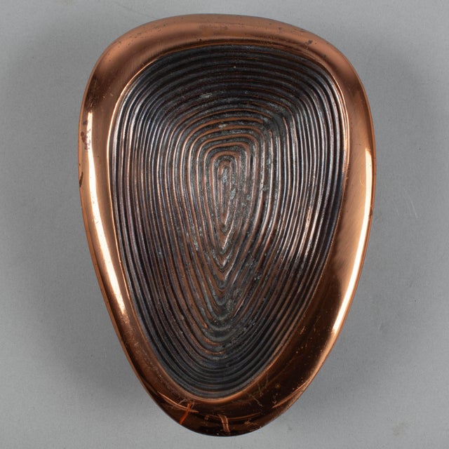 Ben Seibel Copper Jenfred-Ware Thumbprint Bowl For Sale - Image 12 of 15