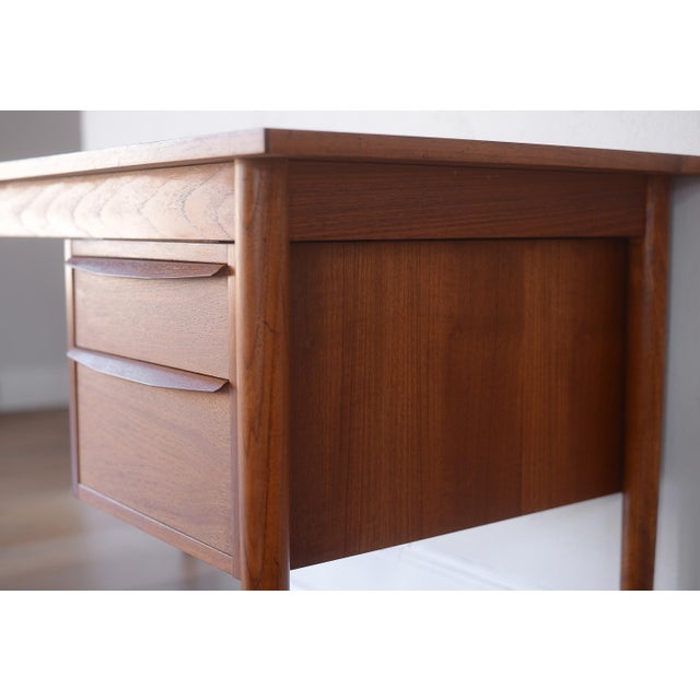 Vintage Danish Teak Desk With Removable Top For Sale In San Francisco - Image 6 of 11