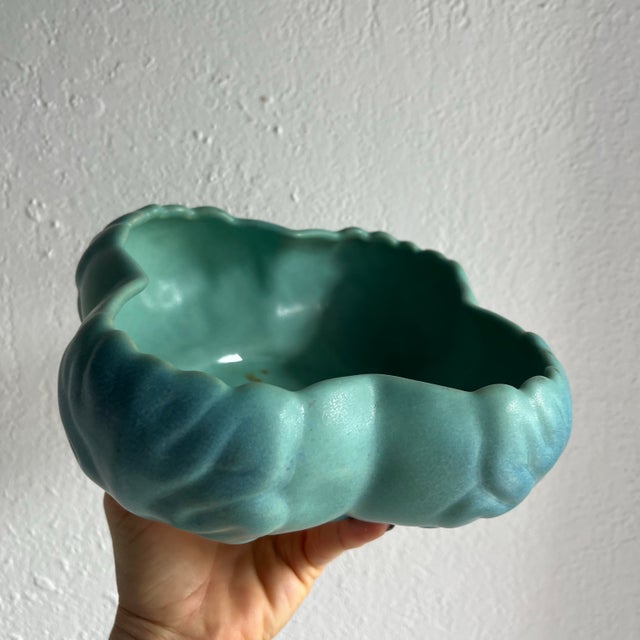 1940s Art Pottery Dish & Flower Frog by Van Briggle For Sale In West Palm - Image 6 of 9