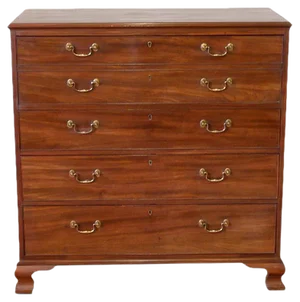 Antique George III Mahogany Secretaire Chest