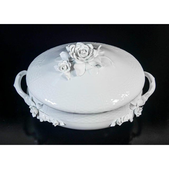 Raynaud Limoges Porcelain Tureen with Tray For Sale - Image 4 of 15