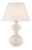 Christopher Spitzmiller by Visual Comfort Signature Chambers Medium Table Lamp in Ivory with Linen Shade For Sale