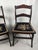 Pair of Vintage Tell City Style Dark Wood Chairs With Black Floral Needlepoint Seats For Sale - Image 12 of 14