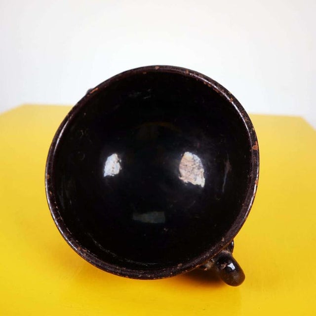 Bowl in Black Terracotta For Sale - Image 5 of 11