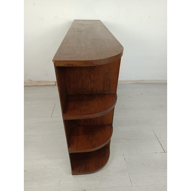 Brown Art Deco Oak Shelf, 1920s For Sale - Image 8 of 18