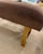 Mid Century Modern Polished Brass Bench With Chocolate Brown Velvet Seat For Sale In New York - Image 6 of 9
