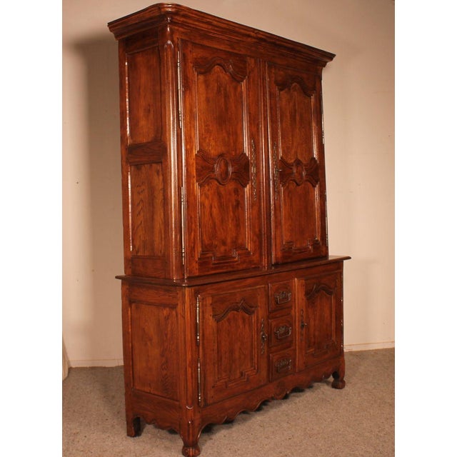 18th Century Louis XV French Oak Buffet For Sale - Image 4 of 10
