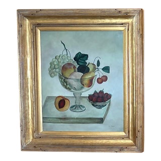 Still Life Painting - The Fruit Bowl, Signed For Sale