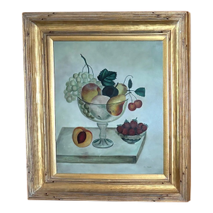 Still Life Painting - The Fruit Bowl, Signed
