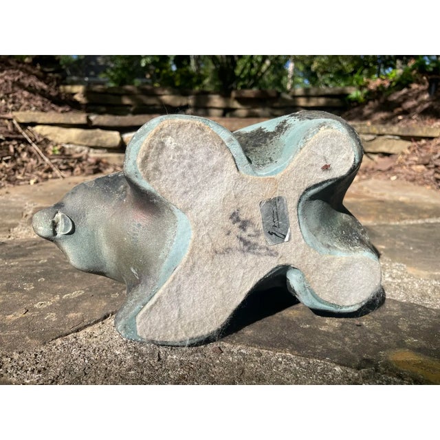 Tony Evans Evans Studio Raku Ceramic Pottery Bear Sculpture For Sale - Image 12 of 12