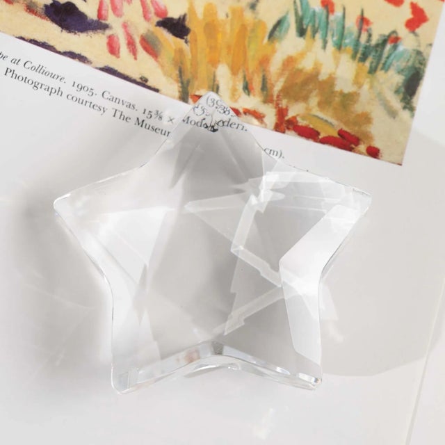 Rosenthal Rosenthal Crystal Faceted Star Paperweight For Sale - Image 4 of 8