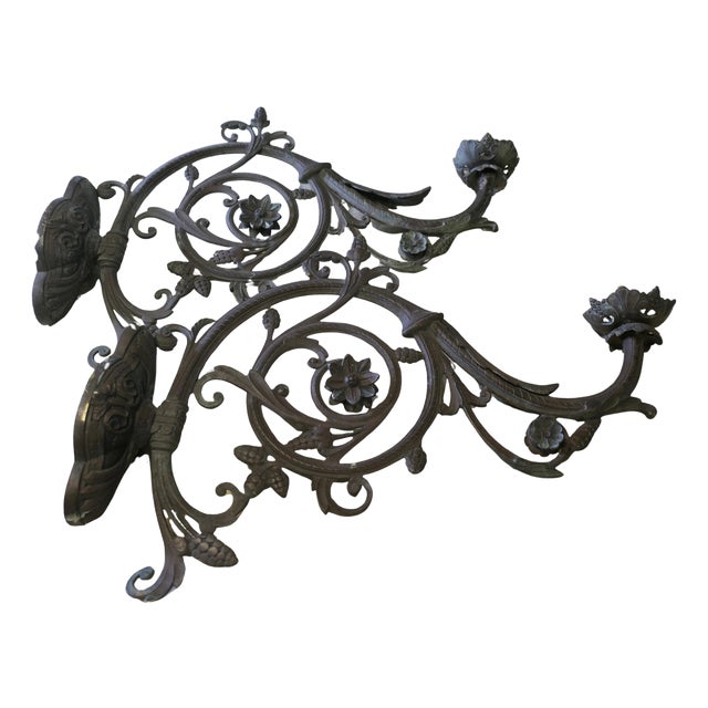 Vintage French Bronze Brackets, Set of 2 For Sale