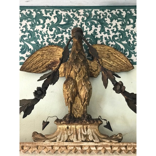 Early 19th Century Early 19th Century Louis XVI Guilt Eagle Mirror For Sale - Image 5 of 13