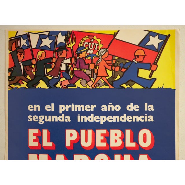 Date: 1971 Size: 19.25 x 27 inches Artist: CUT ( Central Unitaria de Trabajadores de Chile) About The Poster: The Unidad...