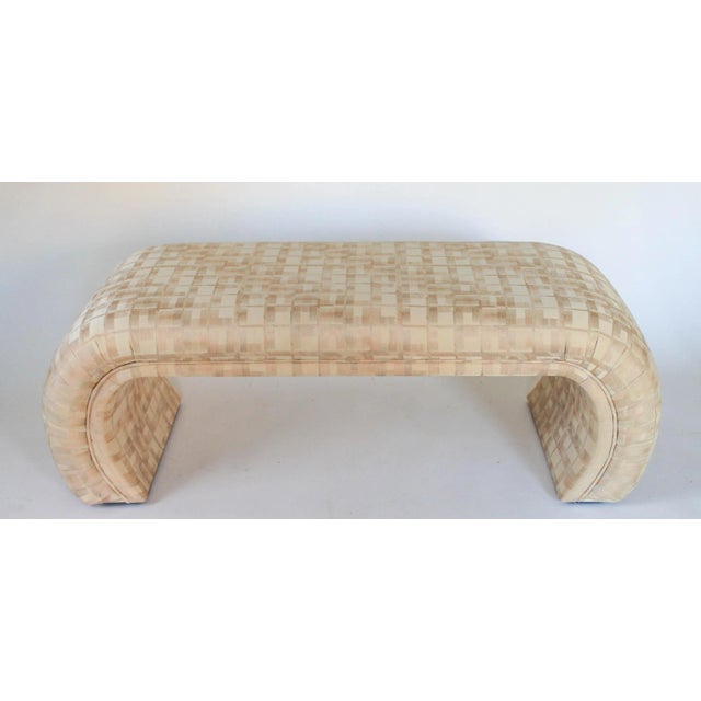 Bernhardt Vintage Waterfall Bench by Bernhardt Flair For Sale - Image 4 of 12