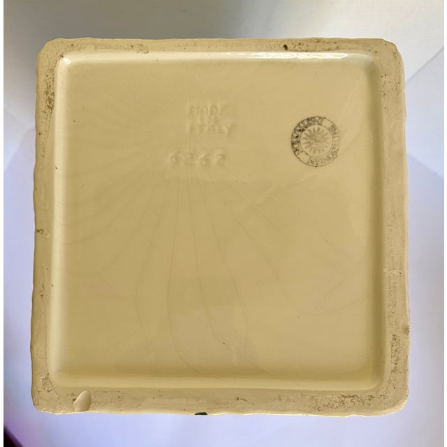 Vintage Italian Porcelain Bamboo Motif Umbrella Stand for Smithsonian For Sale - Image 15 of 15