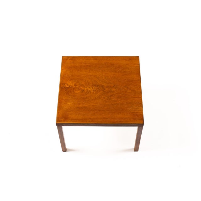 Frem Rojle 1960s Danish Modern Mid Century Square Teak Square Side Table — Attributed to Hans Olsen — B For Sale - Image 4 of 5