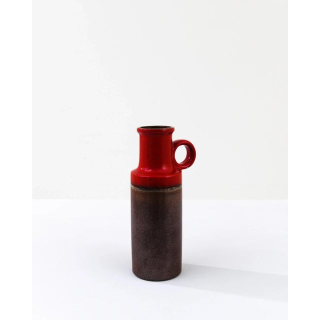 Mid-Century Modern 1960s Mid-Century Modern W. Germany Ceramic Vase For Sale - Image 3 of 10