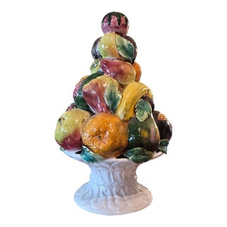 Vintage.Italuan Ceramic Centerpiece For Sale