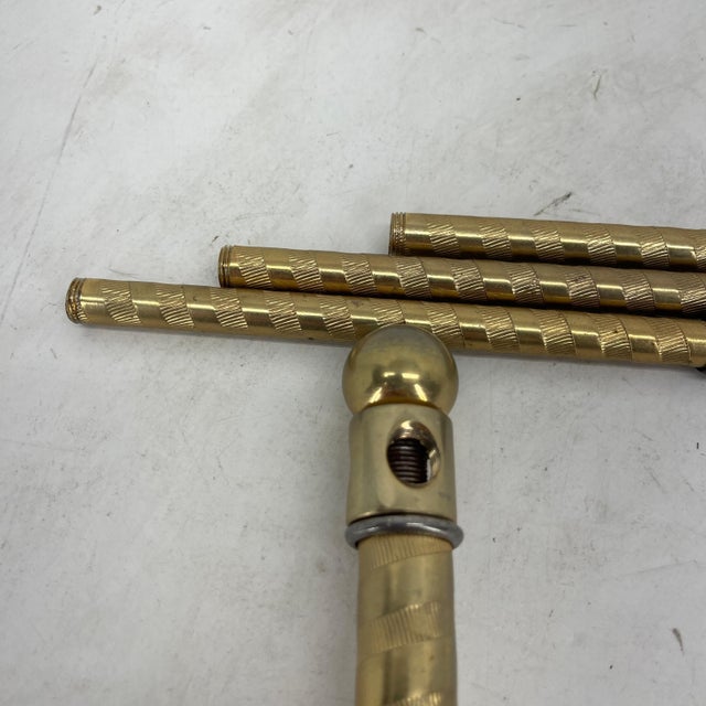 Mid 20th Century American Three Armed Brass & Bronze Jewelry Stand, Mid 20th Century For Sale - Image 5 of 12