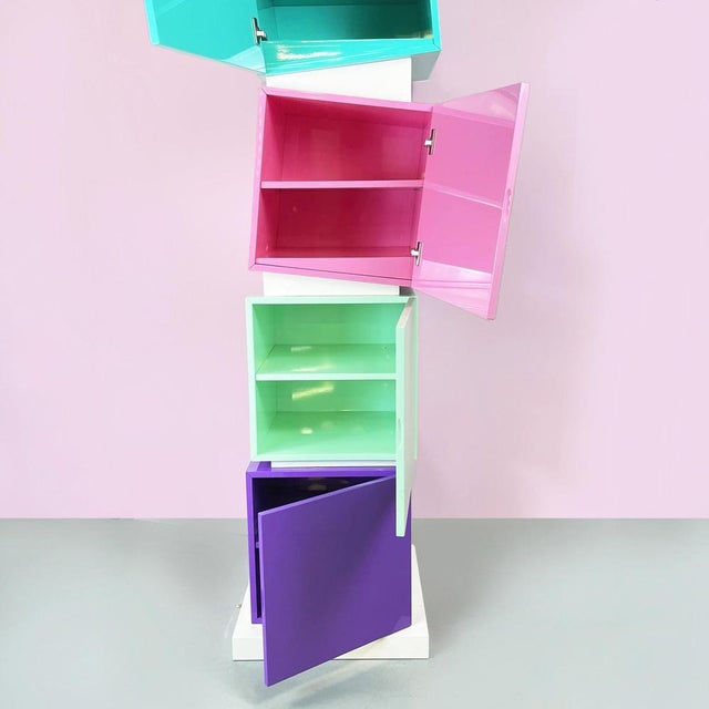 Post-Modern Italian Wood Mod. Disordinati Totems attributed to Cleto Munari, 2020s, Set of 2 For Sale - Image 6 of 15