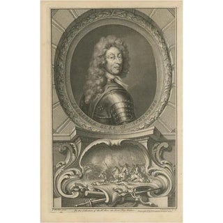 Jacobus Houbraken, Portrait of Friedrich Hermann, 1st Duke of Schomberg, Print For Sale