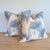 Not Yet Made - Made To Order Pierre Frey Le Grandiere in Dauphin Blue Flamed Ikat 22" Pillows - a Pair For Sale - Image 5 of 5
