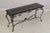Hollywood Regency Wrought Iron Base Marble Top Console Table For Sale - Image 3 of 16