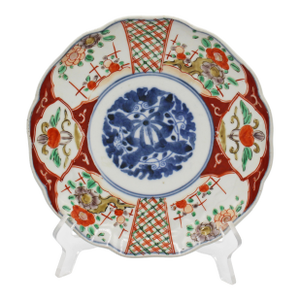 Circa 1880 Japanese Shaped Imari Plate