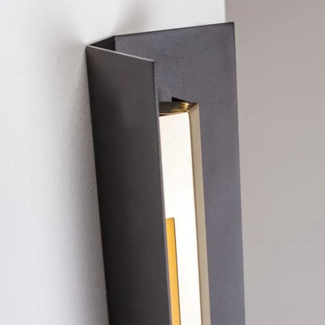 Small Misalliance Ex Jet Black Wall Light by Lexavala For Sale - Image 4 of 7